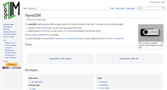 Desktop Screenshot of openzim.org