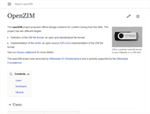 Tablet Screenshot of openzim.org